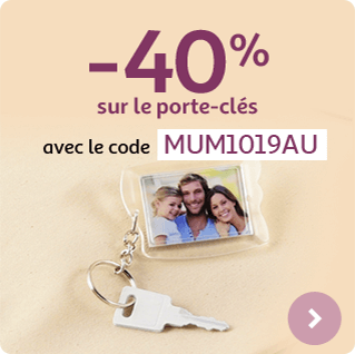 -40% sur le porte-clés avec le code MUM1019AU