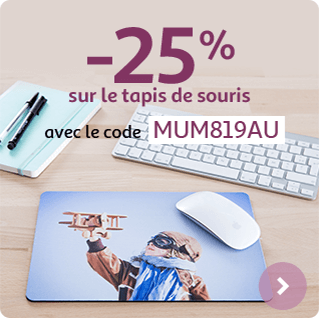 -25% sur le tapis de souris avec le code MUM819AU