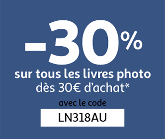 -30% sur tous les livres photo dès 30€ d'achat* avec le code LN318AU