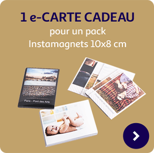 1 e-carte cadeau pour un pack Instamagnets 10x8cm