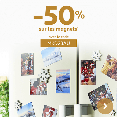 -50% sur les magnets avec le code MKD23AU