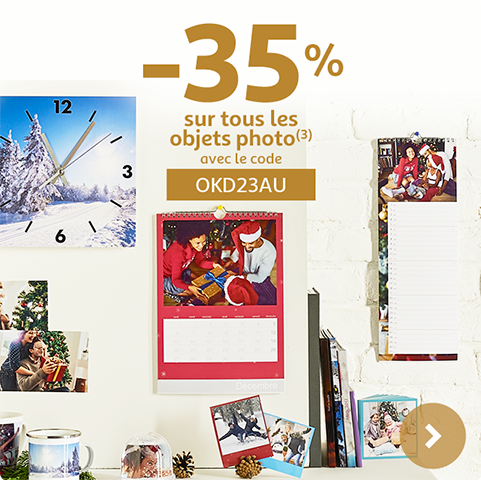 -35% sur tous les objets (3) avec le code OKD23AU