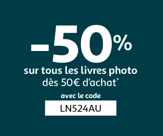 -50% sur tous les livres photo dès 50€ d'achat* avec le code LN524AU