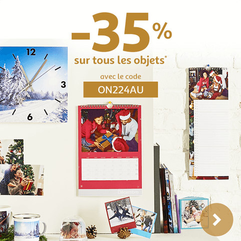 -35% sur tous les objets* avec le code ON224AU