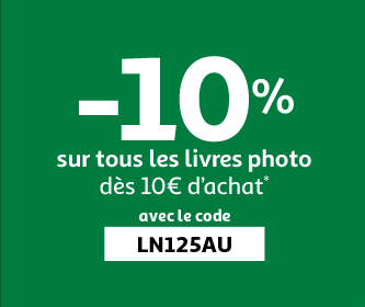-10% sur tous les livres photo dès 10€ d'achat* avec le code LN125AU