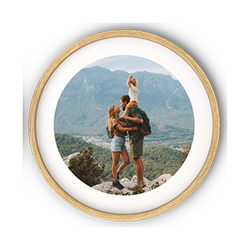 Poster encadré rond