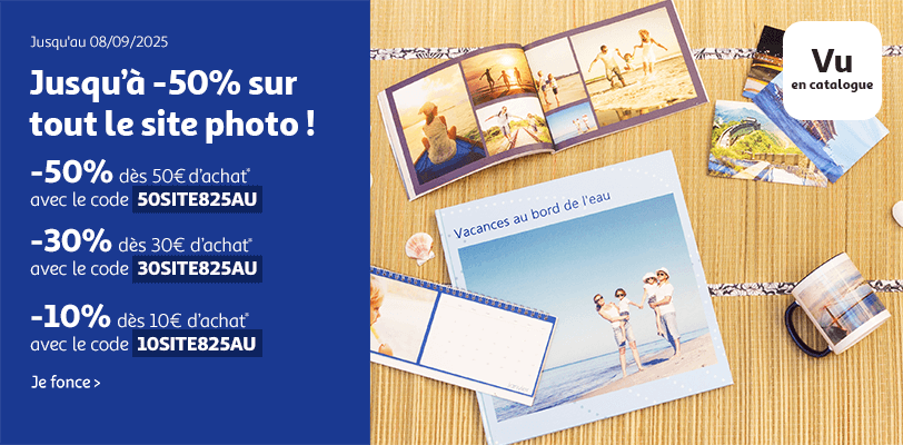 Jusqu'à -50% sur tout le site !