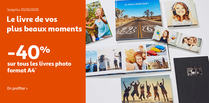 LIVRES ET ALBUMS : -40% sur tous les livres format A4 !