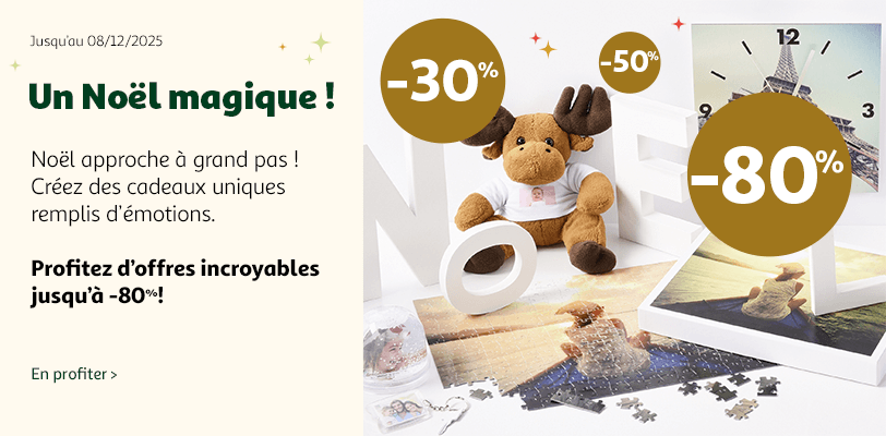 Un Noël magique : Profitez d'offres jusqu'à -80% !
