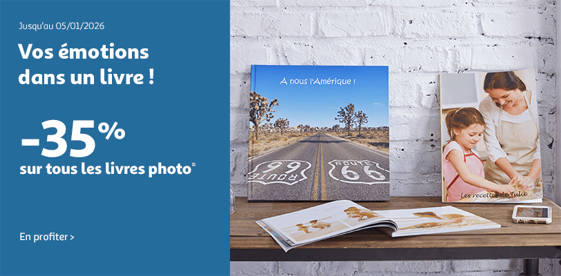 -35% sur tous les livres photo*