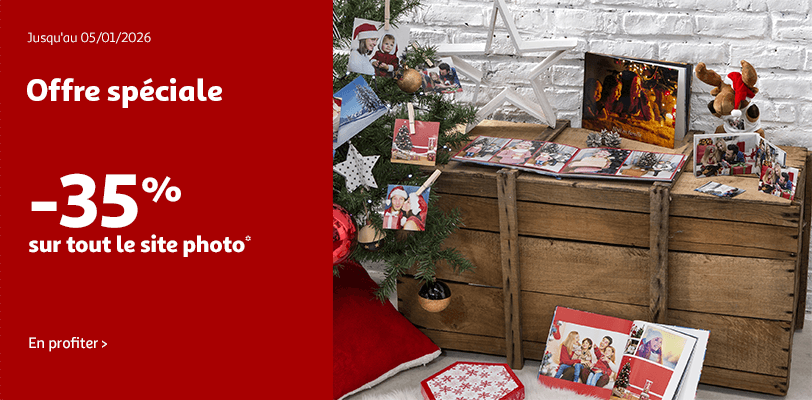 Offre spéciale -35% sur tout le site photo*