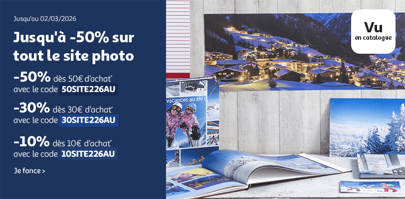 Offre spéciale : Jusqu'à -50% sur tout le site !