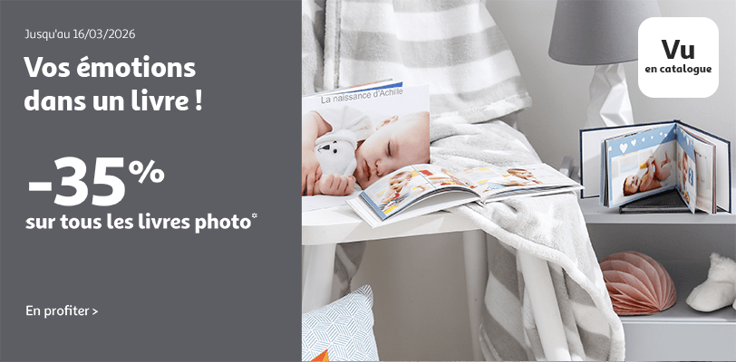 Livres et albums : -35% sur tous les livres photo !