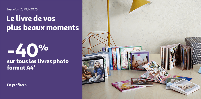 Livres et albums : -40% sur tous les livres format A4 !